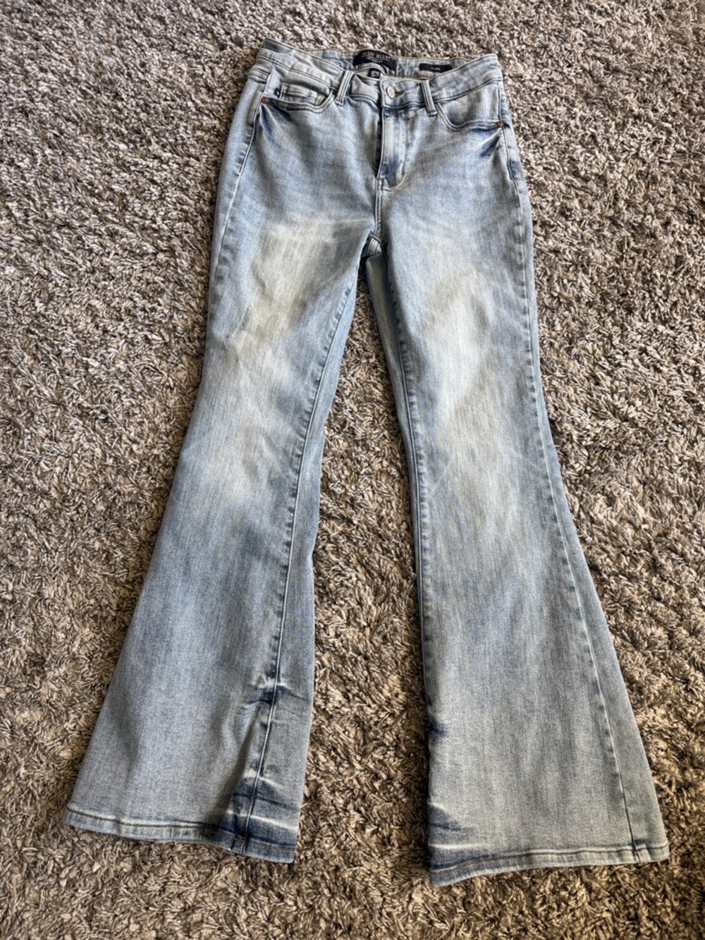 Judy Blue Light Blue Flare Jeans - Wide Leg
